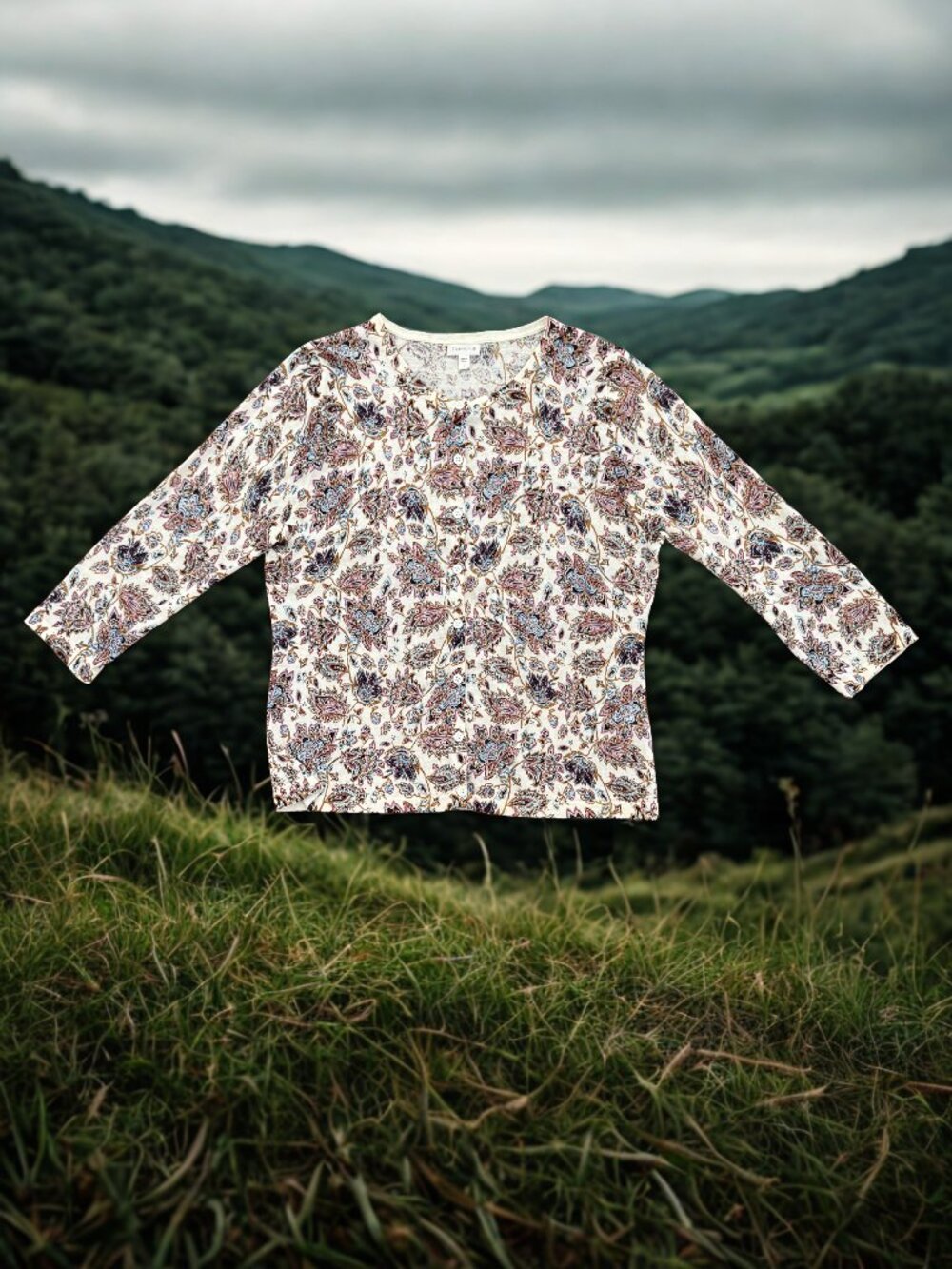 Garnet Hill 100% Merino Wool Cardigan Sweater